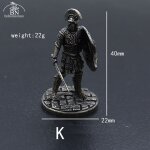 Figurine de soldat spartiate en mtal vintage, figurine d'auckland, modle de soldat spartiate des prairies, ...