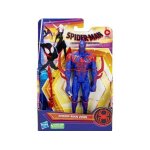 Figurine spider - man : spiderman 2099 17 cm bleu et noir - across the spiderverse - personnage articul� ...