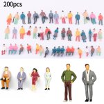 Figurines de travailleurs miniatures, echelle 1:87 00, accessoires de bricolage, pour modlisme, train, ...