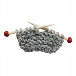 Fil de laine a tricoter pour maison de poupe, fe tricote pour chambre de poupe 1 / 12, gris
