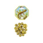 Filet 20 billes 16 mm + 1 calot 25 mm, theme gecko lezard - jaune / vert, pois - jeu recreation - set ...
