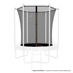 Filet intrieur de scurit pour trampoline avec bouchons hauts de perches et ficelle : Ø 6ft / 185 ...