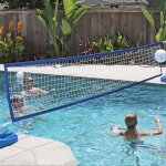Filet de volley - ball de remplacement pour piscine creusee (3 x 15 pi) pour jardin, jeux d'eau et exterieur ...