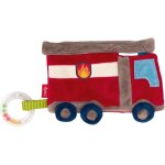 Filles et garons, doudou d'activit crpitant, pompier, rouge, 42304