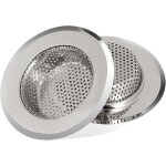 Filtre de vidange de cuisine en acier inoxydable - crpine d'vier anti - obstruction, lot de 2 (11 cm ...