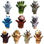 Finger puppen dino marionnette bebe chaussette main gant marionnette bb enfant zoo ferme animal main ...