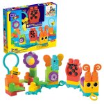 First builders mega bloks - coffret de train et animaux - jouet de construction - 1 an et +