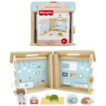 Fisher - price fisher - price - clinique v�t�rinaire en bois � emporter - 6 accessoires