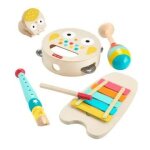 Fisher - price - coffret musical avec instruments en bois 6 pi�ces - instruments de musique - 2 ans et ...