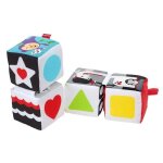 Fisher - price - mes cubes d'eveil - jouet d'eveil - 4 cubes en tissu - 3 mois et +