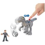 Fisher - price imaginext - jurassic world - coffret blue en fuite - figurines pour enfants - 3 ans et ...