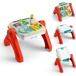 Fisher - price table d'activit�s 4 en 1 multilingue, jouet d'�veil musical d�s 6 mois, jgw87.