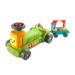 Fisher - price mon tracteur de la ferme 4 en 1 rires et eveil avec remorque a tirer - jouet d'veil version ...