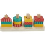 Fisher - price fisher - price - puzzle formes � empiler, 13 pi�ces en bois