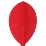 Fit flights ailettes flechettes 6 ailettes flechettes unid. ovale rouge