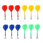 Flchettes magntiques durables, jeu d'intrieur de scurit, remplacement, 4 couleurs mlanges, 12 ...