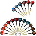 Flechette pointe acier 14 grammes, lot de 18 fléchettes professionnelles avec pointe en métal, set de ... Flechette pointe acier 14 grammes, lot de 18 fléchettes professionnelles avec pointe en métal, set de ...