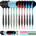 Flechette pointe plastique fléchettes 12pcs 18grammes avec 16 ailettes et 100 pointe flechette plastique, ... Flechette pointe plastique fléchettes 12pcs 18grammes avec 16 ailettes et 100 pointe flechette plastique, ...
