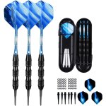 Flechette pointe plastique 20 grammes, 3 flchettes avec 6 ailettes et 30 pointes 50 joints toriques ...