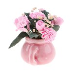 Fleur en vase miniature exquise con�ue pour la 12�me maison de poup�e, d�cor de jardin, 1 12