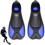 Flippers de natation courtes - talon de natation couvert, nageoires nageuses natation confortable a lame ... Flippers de natation courtes - talon de natation couvert, nageoires nageuses natation confortable a lame ...