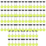 Flotteur de pche a la mouche en caoutchouc noir, bouchon nar, haricot spatial, pche a la carpe de mer, ...