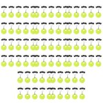 Flotteur de pche a la mouche en caoutchouc noir, bouchon nar, haricot spatial, pche a la carpe de mer, ...