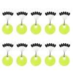 Flotteur de pche a la mouche en caoutchouc noir, bouchon nar, haricot spatial, pche a la carpe de mer, ...