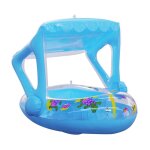 Flotteur de piscine pour bb, bateau a motif de dessin anim pour enfants, transat de piscine pour bb, ...