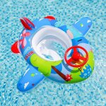 Flotteur de piscine pour b�b�, flotteur de natation, flotteur gonflable pour b�b� avec volant et klaxon, ...