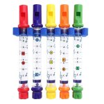 Fl�tes d'eau pour enfants, 5 pi�ces, jouet de bain pour enfants, douche, draps musicaux, jouets d'eau ...
