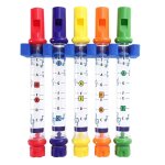 Fltes d'eau pour enfants, 5 pices, jouet de bain pour enfants, douche, draps musicaux, jouets d'eau ...