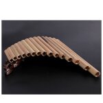 Flte de pan 15 tuyaux instrument a vent en bambou naturel flte de pan g cl flte de pan instrument ...