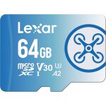 Fly carte micro sd 64 go, carte microsdxc uhs - i, jusqu'� 160 mo / s en lecture, a2, u3, c10, v30, carte ...