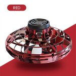 Flynova - flying spinner boomerang magic mini ufo drone ,  fidget toys - type red