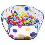 Fosse a boules hexagonale a points colors, ocan, jouet d'intrieur et d'extrieur, tente de jeu, piscine ...