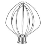 Fouet en acier inoxydable compatible avec les robots culinaires kitchen - aid k45ww wp9704329 ksm150 ...