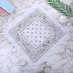 Foulard carr en soie imprim pour femmes, 4 @ #, petit col, bandeau pour cheveux, bandana, a main, a ...