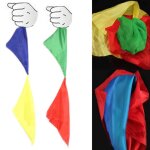 Foulard en soie a 4 couleurs changeantes, tour de magie, accessoires d'apprentissage, scne, jouets amusants, ...