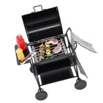Four pour maison de poup�e pour enfants, jouet de cuisine pour maison de poup�e 1:12, barbecue grill, ...