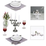 Fourchette et cuill�re en m�tal, pour go�ter l'heure du th�, accessoires de cuisine pour maison de poup�e, ...