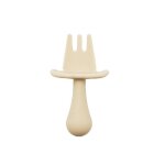 Fourchette cuillre en silicone pour bb, ustensiles manger des aliments solides, entranement des enfants ...