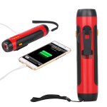 Fournitures de radio m�t�o d'urgence portable, manivelle avec chargeur de t�l�phone portable, avec lampe ...