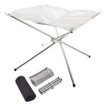 Foyer de camping chauffant, cadre de poêle a bois, support de feu en acier inoxydable, maille pliable, ... Foyer de camping chauffant, cadre de poêle a bois, support de feu en acier inoxydable, maille pliable, ...