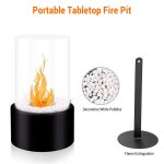 Foyer extrieur de table, bol  feu portable, pot  thanol, chemine sans ventilation