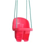 Fraize balançoire enfant a cordes avec siège et dossier rouge Fraize balançoire enfant a cordes avec siège et dossier rouge