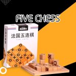 Fran�ais cinq d'�checs intelligent jeu d'�checs echecs educatifs pour enfants enfants (couleur bois)