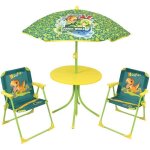 Fun house jurassic salon de jardin dinosaures - 1 table 46 x 46 cm, 2 chaises 53 x 38, 5 x 37, 5 cm ...