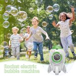 Fusil a bulles electrique en forme de fuse, 3000 bulles par minute, bulle magique de savon pour l't, ...