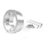 Pour g29 plaque d'adaptation 70 mm pour volant 13 pouces pcd racing car game modification - argent